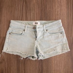 Paige Denim Mint Green Shorts